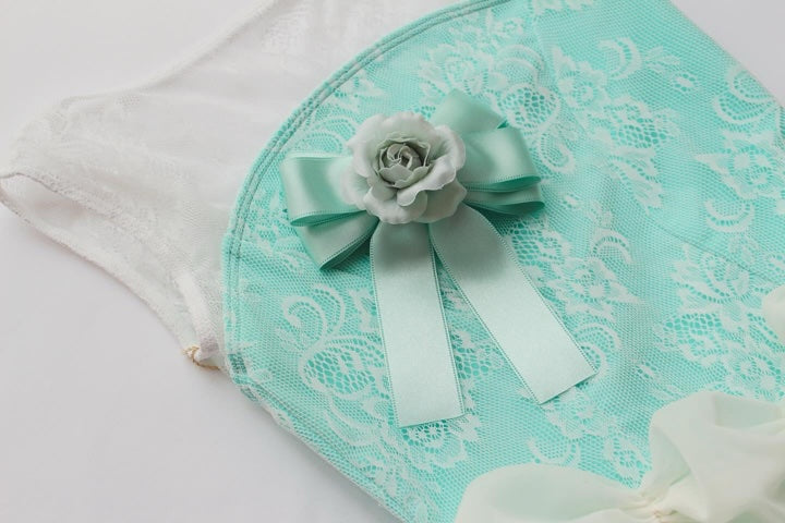 flower ribbon emerald